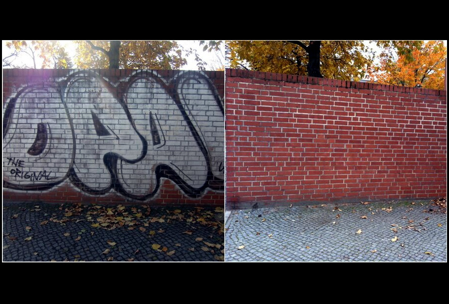 Удаление граффити со стен зданий в Санкт-Петербурге